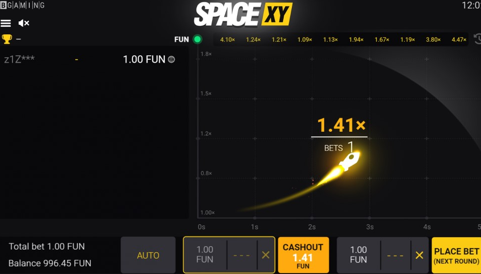 space xy crash